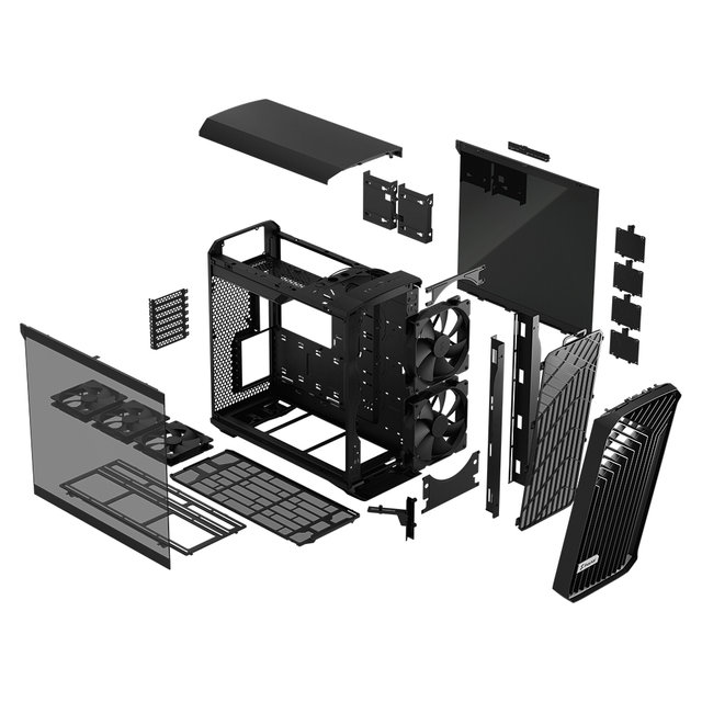 [서린공식] Fractal Design Torrent TG Light Tint 강화유리 블랙