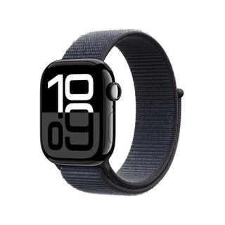 애플워치10 42mm, GPS+Cellular(제트블랙 알루미늄, 잉크 스포츠 루프, Regular)-[MWX83KH/A]