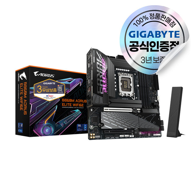 GIGABYTE B860M AORUS ELITE WIFI6E 피씨디렉트 메인보드