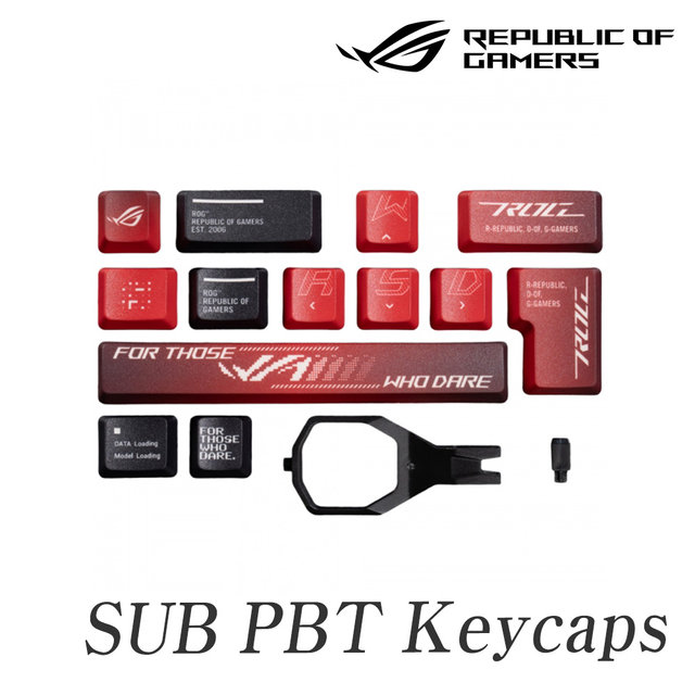 ASUS ROG NX DYE-SUB PBT Keycaps 이중사출 키캡 세트
