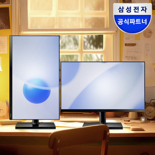 삼성전자 베젤리스 F24T452 60.4cm(24인치) 75Hz IPS FHD 피벗 스위블 엘리베이션 세로 사무용 모니터 1