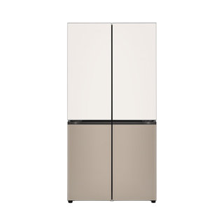 디오스 오브제컬렉션 STEM 베이직 4도어 냉장고 H875GBC141.CKOR [860L,베이지/클레이 브라운]
