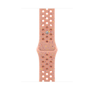 애플워치밴드 Nike 스포츠 밴드 46mm [알펜글로우 핑크, M/L] - [MGC74FE/A]