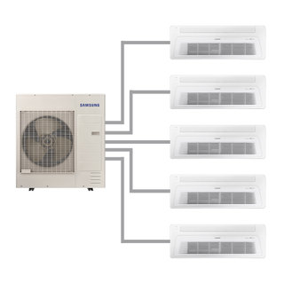 가정용 무풍 시스템에어컨 AJ40BSS5P44SSY 52.9㎡ (5마력5실/다배관) 1