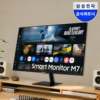 삼성전자 스마트모니터 M7 LS32FM700 블랙 80cm(32인치) UHD 4K 모니터 1