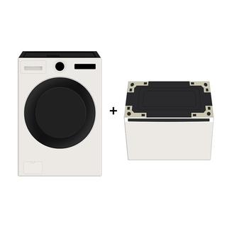 트롬 오브제컬렉션 드럼세탁기+키높이 수납함 FG24ENF 1